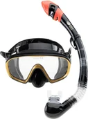 Maski do nurkowania - AQUAWAVE Akcesoria AQUAWAVE TEUTIDA SET 55187-BLACK/GOLD - miniaturka - grafika 1
