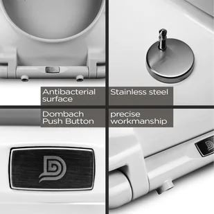 Blumfeldt Blumfeldt Celesto, deska sedesowa, kształt O, wolnoopadająca, antybakteryjna, biała 121400 - Deski sedesowe - miniaturka - grafika 5