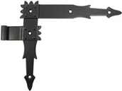 Zawiasy, okucia i inne akcesoria - Zawias okiennicowy ozdobny czarny - miniaturka - grafika 1