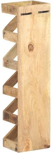 vidaXL VidaXL Stojak na 5 butelek wina lite drewno mango 321627 - Stojaki na wino - miniaturka - grafika 4