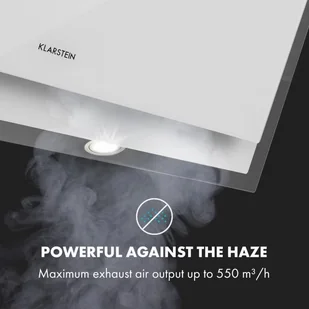 Klarstein Mirage 90 Biały (CGCH3-Mirage90-WH) - Okapy kuchenne - miniaturka - grafika 3