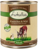 Mokra karma dla psów - Lukullus 10 + 2 gratis! Natural 12 x 800 g Królik i dziczyzna - miniaturka - grafika 1