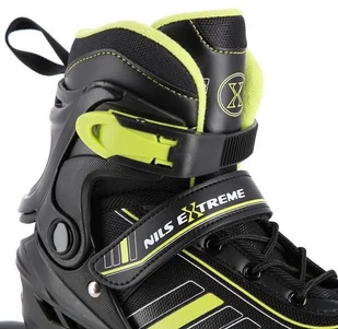 Nils EXTREME NH18191 2w1 CZARNO-LIMONKOWY ROZM.L(39-43) ŁYŻWOROLKI Z WYM. PŁ. HOKEJOWĄ EXTREME 16-21-075 - Rolki - miniaturka - grafika 9