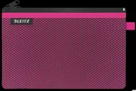 Koszulki na dokumenty - Leitz Koszulka z suwakiem z dwoma przegródkami WOW, rozmiar L, różowa 40130023 - miniaturka - grafika 1