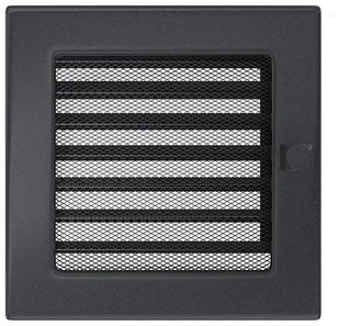 KNAP Kratka kominkowa GRAFIT 17x17 Z ŻALUZJĄ wys. 170 x szer. 170 x gł. 45 mm KNAP - Akcesoria kominkowe - miniaturka - grafika 4