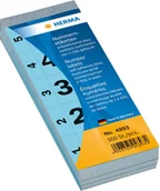 Papier do drukarek - Herma Nummernblock selbstklebend 1-500 blau 28x56 mm - 4893 - miniaturka - grafika 1