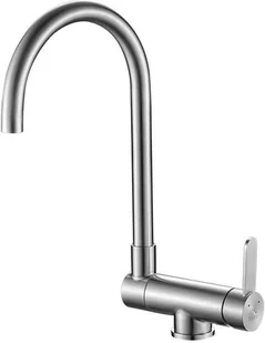 Laveo Bona stal szczotkowana BAB_268L - Baterie kuchenne - miniaturka - grafika 4