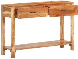 vidaXL Szafka, 110x30x75 cm, lite drewno akacjowe 320471 - Szafki do salonu - miniaturka - grafika 10