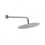 Deszczownice - HYDROLAND D.RAM.O + DESZCZ.OK.25 Ramię natryskowe z mocowaniem ściennym okrągłe 1/2" 40cm HYDROLAND D.RAM.O + Deszczownica Ultra Slim okrągła 25 HYDROLAND DESZCZ.OK.25 - miniaturka - grafika 1