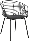 Krzesła - Intesi Krzesło Sligo czarne - miniaturka - grafika 1