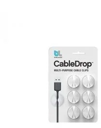 BlueLounge CableDrop uchwyty na kabel 6 szt. białe (CD-WH-EU) - Maskownice do kabli - miniaturka - grafika 6