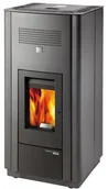 Piece wolnostojące - HAAS+SOHN HAAS+SOHN piec na pelet HSP 6 z wymiennikiem antracyt/czarny - miniaturka - grafika 1