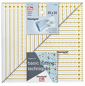 Akcesoria i części do maszyn do szycia - Prym Prym Patchwork Square linijka Omnigrid 20 x 20 cm, tworzywo sztuczne, przezroczysta 611655 - miniaturka - grafika 1