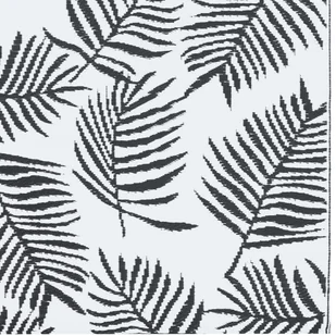 vidaXL Dywan na zewnątrz, biało-czarny, 80x150 cm, PP 310424 - Dywany zewnętrzne - miniaturka - grafika 4