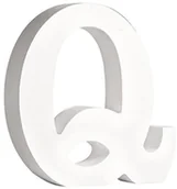 Pozostałe akcesoria dla plastyków - RAYHER HOBBY Rayher 62668000 płyta MDF litera Q, biała, 11 cm, grubość 2 cm 62-668-000 - miniaturka - grafika 1