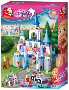 Sluban Klocki Zamek Pałac Księżniczki 815 el. G096074 B0610 - Klocki - miniaturka - grafika 6