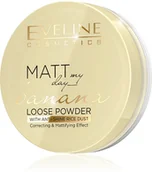 Bronzery i konturowanie twarzy - Eveline Eveline Matt My Day Puder sypki korygująco-matujący 01 Banana 6g - miniaturka - grafika 1