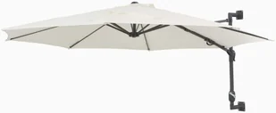 vidaXL Parasol ścienny na metalowym słupku, 300 cm, piaskowy - Parasole ogrodowe - miniaturka - grafika 4