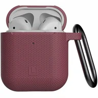 Akcesoria do słuchawek - Apple Urban Armor Gear Etui Urban Armor Gear UAG U Dot Silicone Case AirPods, bordowe 812451036367 - miniaturka - grafika 1