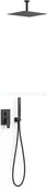 Zestawy prysznicowe - Tres Project zestaw podtynkowy czarny 21128003NM - miniaturka - grafika 1