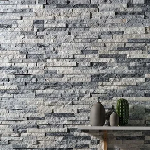 IRYDA Kamień naturalny Quartz 10 x 35 cm white&grey 0,39 m2 - Elewacje - miniaturka - grafika 2