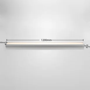 Lindby Lindby Layan kinkiet LED do łazienki, chrom 120 cm - Lampy ścienne - miniaturka - grafika 3