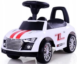 Milly Mally Jeździk Samochód Racer Biały - Jeździki dla dzieci - miniaturka - grafika 3