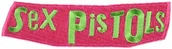 Inne - Officially Licensed & Trademarked Products Sex Pistols Color logo, oficjalna licencja oryginalne Artwork, High Quality Iron-on/Sew-on, 4" x 2.2" Embroidered Patch łat P-3205 - miniaturka - grafika 1