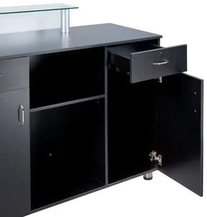 Beauty System Biurko do recepcji BD-3307 Czarne BD-3307 CZARNE - Inne meble biurowe - miniaturka - grafika 2