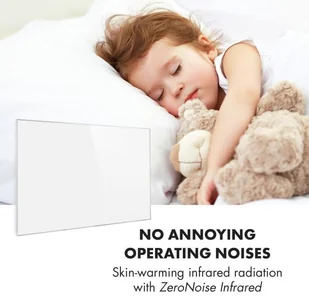 Klarstein Klarstein Wonderwall Air 96, infraczerwony grzejnik, 120 x 81 cm, 960 W, naścienny montaż, pilot sterowania, biały ACO10-WonderW.96 - Ogrzewanie przenośne - miniaturka - grafika 8