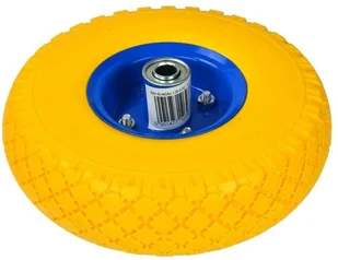 GEKO Koło do taczki pełne 3.00-4 PU żółte 3933 G71025 - Pozostałe wyposażenie warsztatu - miniaturka - grafika 7