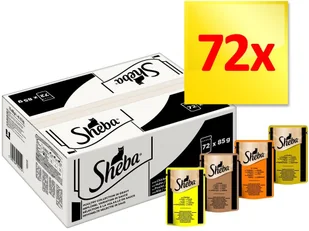 Sheba Zestaw Selection w sosie, w saszetkach, 72 x 85 g - Wybór Drobiowy w sosie - Mokra karma dla kotów - miniaturka - grafika 2