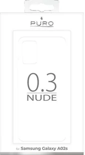 PURO 0.3 Nude - Etui Samsung Galaxy A02s (przezroczysty) b2btrade-19387-0 - Etui i futerały do telefonów - miniaturka - grafika 3