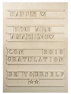 Dekoracje domu - Rayher 62859505 drewniana tablica do liter, FSC Mix Credit, naturalna, 30 x 42 cm, w zestawie 96 liter, 1 zestaw - miniaturka - grafika 1