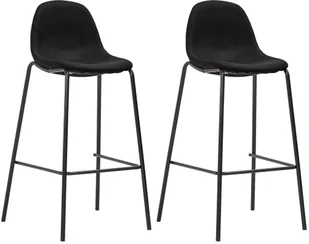 vidaXL 3-częściowy zestaw mebli barowych, tkanina, czarny 8719883840192 - Stoły z krzesłami - miniaturka - grafika 6