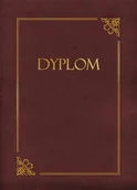 Dyplomy i okładki - Teczki bordowe ze złotą ramką i napisem NB-8177 - miniaturka - grafika 1