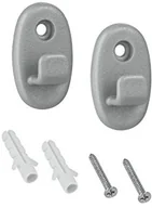 Wieszaki i stojaki - Metaltex 460000 haki mocujące Onda zestaw 2 szt. wykonana z nylonu 460000 - miniaturka - grafika 1