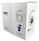 Kable komputerowe i do monitorów - . Kabel iGET Cat6 UTP PVC Eca 305m/box 84005020 - miniaturka - grafika 1