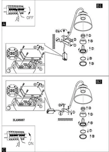 Eglo 96887 Epila 96887 - Lampy ścienne - miniaturka - grafika 3
