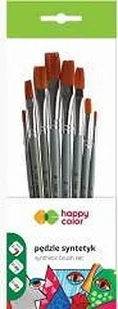 GDD Pędzle artystyczne syntet.płaskie 8szt HAPPY COLOR - Pędzle - miniaturka - grafika 2
