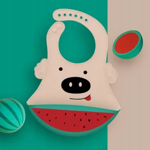 LUXMA Śliniak śliniaczek silikonowy kieszonka SD583Ś SD583Ś - Śliniaki i fartuszki - miniaturka - grafika 32