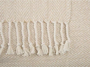 Beliani Koc beżowy 130 x 160 cm TILMI - Poduszki ogrodowe - miniaturka - grafika 3