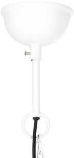 VidaXL Industrialna lampa wisząca, 25 W, biała, okrągła, 40 cm, E27 320538 - Lampy sufitowe - miniaturka - grafika 8