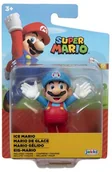 Figurki dla dzieci - Jakks Pacific Super Mario. Figurka 6.5 cm z elementami ruchomymi - Lodowy Mario - miniaturka - grafika 1