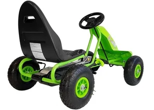 Gokart na Pedały A-18 Zielony 5342 - Jeździki dla dzieci - miniaturka - grafika 3