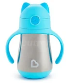 Kubki dla dzieci - Munchkin kubek termiczny ze słomką niebieski - miniaturka - grafika 1