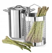Akcesoria gastronomiczne - Hendi Garnek do szparagów Profi Line poj. 5,5l 833100 - miniaturka - grafika 1