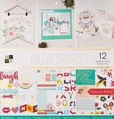 Podkładki pod mysz - DCWV diecut Shapes 30 x 30 cm Paper Pad - miniaturka - grafika 1