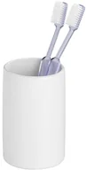 Kubki na szczoteczki do zębów - Wenko Pojemnik na szczoteczki do zębów Polaris White, biały, 7,5x11,5 cm - miniaturka - grafika 1