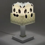Lampy stojące - Dalber Panda lampa stołowa dziecięca, zielona - miniaturka - grafika 1